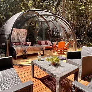  Tente de luxe Dôme S'féérique Avec Accès Piscine